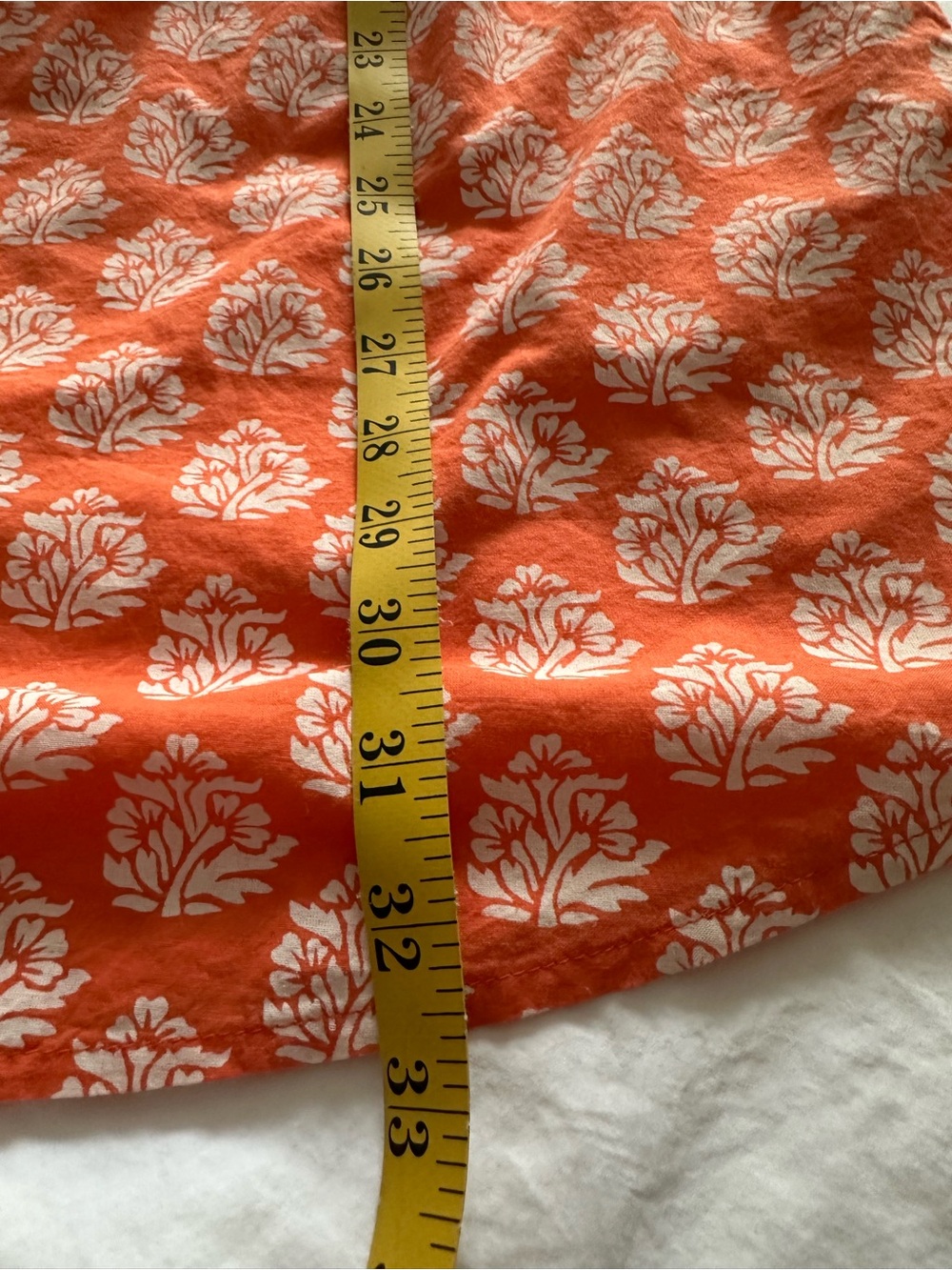NVELOO Orange Printed Embroidered Tunic, size XL - Picture 12 of 12